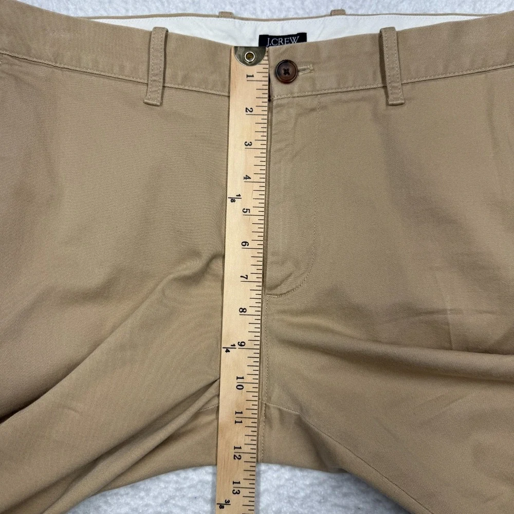 J CREW Chino Pants‎ Mercantile Flex Slim Stretch Khaki Beige Men's Size 35x30